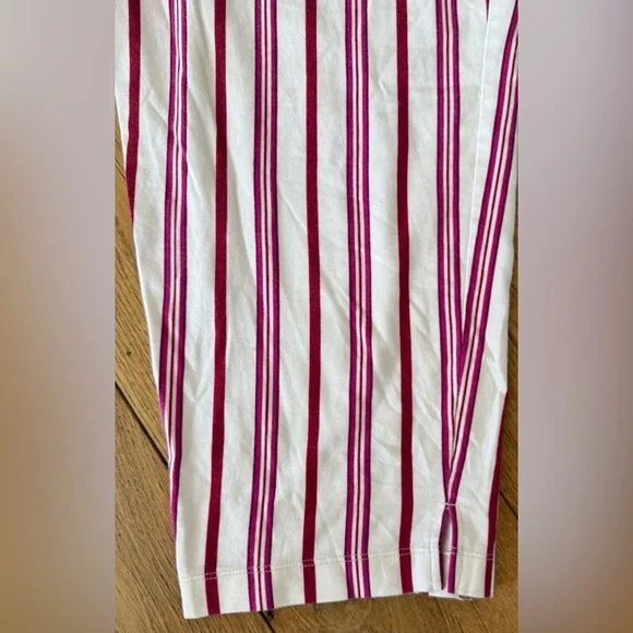 Soma Cool Nights Pajama Pants Red White Stripe Size L Soft Lounge - Picture 4 of 6